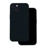 GSMLIVE iPhone 16 (6.1") hátlap tok, szilikon, tok, velúr belső, fekete, matt, Silicone Case