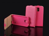 GSMLIVE Sony Xperia Z2 D6503 pink szilikon keretes vékony flip tok