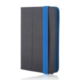 GSMLIVE Univerzális tablet könyvtok, 7"-8", fekete-kék, Orbi