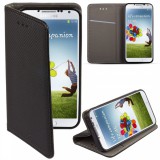 GSMLIVE Xiaomi Redmi Note 13 Pro 5G telefon tok, könyvtok, oldalra nyíló tok, mágnesesen záródó, fekete, Smart Magnet