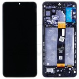 GSMOK LCD kijelző érintőpanellel és előlapi kerettel Samsung Galaxy A32 5G fekete