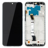 GSMOK LCD kijelző érintőpanellel és előlapi kerettel Xiaomi Redmi Note 8T fekete, nélküli logó nélkül