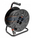 GTV AE-SBEBEN-30 Kábeldobos hosszabbító 3x1,5mm2, 30m, 4xschuko, IP20, AC220-240V,