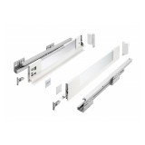 GTV AXIS PRO üveges 400 mm, H=86 mm, fehér fiókrendszer