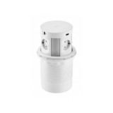 GTV COMFORT PLUS 4-s elosztó, vezeték nélküli töltéssel, 2 db USB-vel, 2 db internet kábel csatlakozóval, fehér