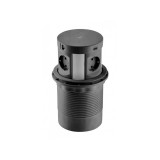 GTV COMFORT PLUS 4-s elosztó, vezeték nélküli töltéssel, 2 db USB-vel, 2 db internet kábel csatlakozóval, fekete