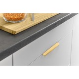 GTV HEXI élreszerelhető fogantyú 192 mm, szálcsiszolt arany