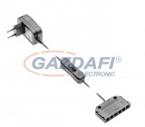 GTV LD-ZWND6W-10 Tápegység LED lámpához kapcsolóval és elosztóval max. 6W, 220-240V bemenet, 12VDC kimenet