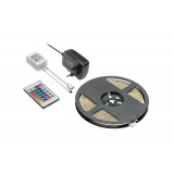 GTV LED SZETT RGB+trafó+vezérlö 230V;25W;IP20; 5m RGB szalag