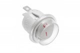 GTV LIGHTING GTV AE-WLIP44-15 Kerek billenőkapcsoló (táblázatba),fehér, IP44, max 1300W, max. 230V