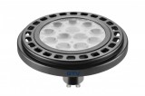 GTV LIGHTING GTV LD-ES11100-30 LED izzó 12W, ES111, 3000K 12xPOWER LED, GU10,sugárzási szög 45°, 230V, 950 lm, átlátszó üveg, magassága 75mm