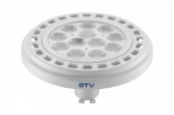 GTV LIGHTING GTV LD-ES11115-40 LED izzó 12W, ES111, 4000K, 12xPOWER LED, FEHÉR, GU10, sugárzási szög 120°, 230V, 850 lm, tejes pohár, magasság 65mm