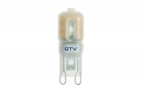 GTV LIGHTING GTV LD-G93W24-45 LED izzó 3W, G9, 4000K, AC220-240V, sugárzási szög 360°, 240lm, 33mA