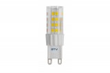 GTV LIGHTING GTV LD-G9P5W0-30 LED izzó 5W, G9, 3000K, SMD 2835, AC220-240V, sugárzási szög 360°, 420lm, 43mA