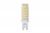 GTV LIGHTING GTV LD-G9P7W0-40 LED izzó 7W, G9, 4000K, SMD 2835, AC220-240V, sugárzási szög 360°, 560lm, 61mA