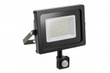 GTV LIGHTING GTV LD-INEXT30W-64 LED reflektor, díszkivilágítás iNEXT mozgásérzékelővel 30W 2400lm, PF>0,9, RA>80, IP65, 120°, 6400K, fekete