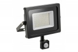 GTV LIGHTING GTV LD-INEXT50W-64 LED reflektor, díszkivilágítási NEXT mozgásérzékelővel 50W 4000lm, PF>0,9, RA>80, IP65, 120°, 6400K,fekete