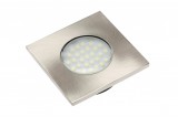 GTV LIGHTING GTV LD-KWP27CB-53 3-as készlet LED lámpatest készlet,négyzet alakú süllyesztett, MARBELLA 3528SMD, 3x1,5W, 27 diódák, 230VAC, 2700K