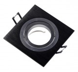 GTV OP-OPRKW1-20 Süllyesztett négyzet alakú spot lámpatest, MORENA, fekete színben