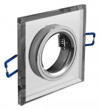 GTV OP-OPRKWT-10 Süllyesztett négyzet alakú spot lámpatest, BRILLANTE, fehér színben