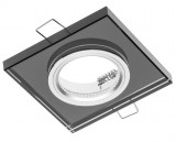 GTV OP-PALACEDKW-20 Süllyesztett négyzet alakú spot lámpatest, PALACE II, fekete színben