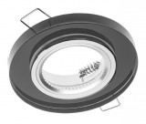 GTV OP-PALACEDOK-20 Süllyesztett kerek spot lámpatest, PALACE II, fekete színben