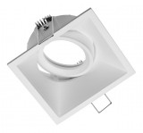 GTV OP-SALKW-10 Süllyesztett négyzet alakú spot lámpatest, SALTO, fehér színben