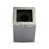 GU10 Felületre szerelhető keret Szögletes szatén nikkel