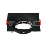 GU10 keret, fekete színű négyzet forma