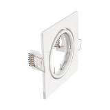 GU10 keret,négyzet forma, fehér színű 2db/doboz