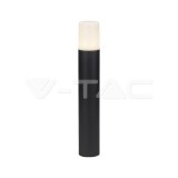 GU10 Kerti állólámpa, alumínium test, kerek forma, fekete szín 80x80x500mm IP54