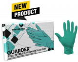 GUARDER Nitril Teal kékeszöld púdermentes kesztyű 3,4g - M -100db (Előrendelhető)