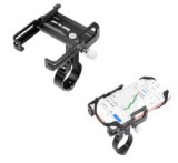 GUB kerékpáros telefontartó (360°-ban állítható, fém kormányra rögzítő, extra védelem, 4-6.7" méret)