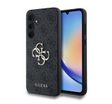 Guess 4G Big Metal Logo Samsung Galaxy A35 hátlap tok, fekete, GUHCSA354GMGGR