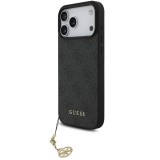 Guess 4G Charm Apple iPhone 17 Pro Tone on Tone hátlap tok, szürke