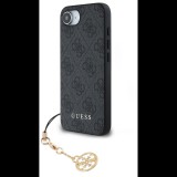 Guess 4G Charm iPhone 16e tok - Tone on Tone Grey (GUHCPSE4GF4GCK)