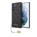 Guess 4G Charm tok Samsung Galaxy S24 Ultra készülékhez szürke