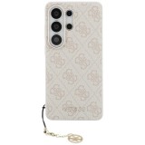 Guess 4G Classic Logo Charm Samsung Galaxy S26 Ultra mágneses tok, MagSafe, rózsaszín