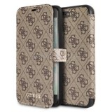 Guess 4G iPhone 8 Plus kinyitható barna tok (GUFLBKI8L4GB)