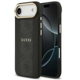 Guess 4G Stripe Apple iPhone Air (2025) MagSafe tok kameravédő kerettel, fekete-arany