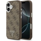 Guess 4G Triangle Logo Apple iPhone 17 MagSafe hátlap tok, barna