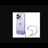 Guess Apple iPhone 14 Pro Hátlapvédő Tok - Lila (GUHCP14LHGCOHU)