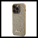 Guess Disco Metal Script Apple iPhone 15 Pro hátlap tok, arany