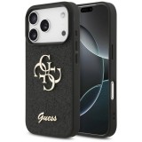Guess Fixed Glitter Big 4G tok iPhone 17 Pro-hoz fekete