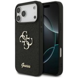 Guess Fixed Glitter Big 4G tok iPhone 17 Pro Max készülékhez fekete