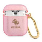 Guess Glitter Collection AirPods tok pink (GUA2UCG4GP) (GUA2UCG4GP) - Fülhallgató tok