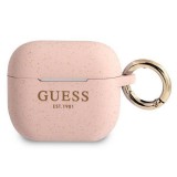 Guess GUA3SGGEP AirPods 3 rózsaszín szilikon Glitter tok