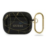 Guess GUACAPTPUCHBK Gold Chain Collection tok AirPods Pro - fekete