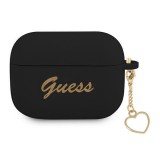 Guess GUAPLSCHSK AirPods Pro cover black/black Silicone Charm Heart Collection