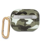 Guess GUAPUCAMA Camo Collection tok AirPods Pro - zöld terepmintás
